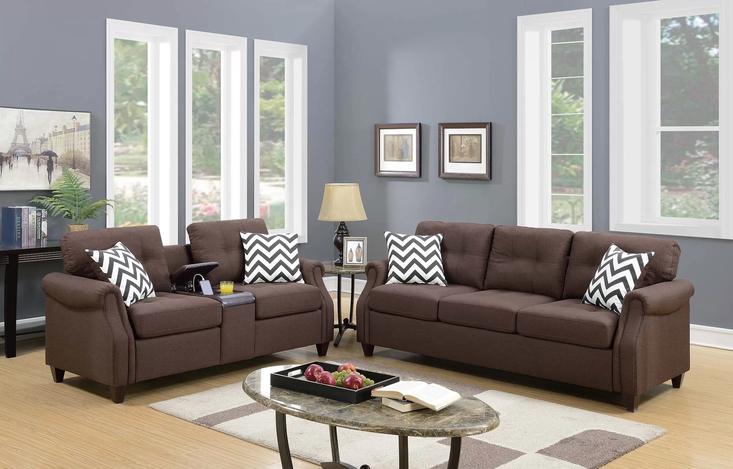 F6413 2 Piece Sofa Set